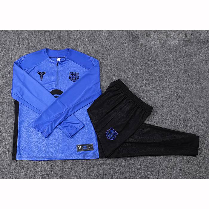 Tuta da Track di Felpa FC Barcellona Bambino 2025-2026 Blu Purpura